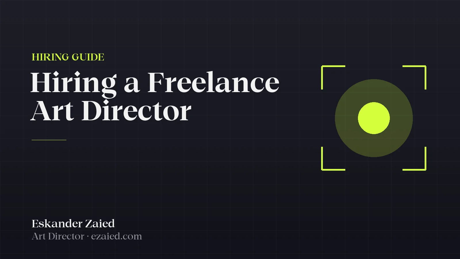 Hiring a Freelance Art Director: A Practical Guide